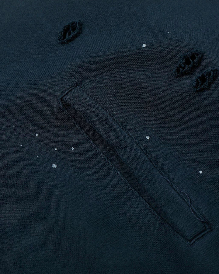 New Vintage Distressed Zipper Hoodie - Image 4