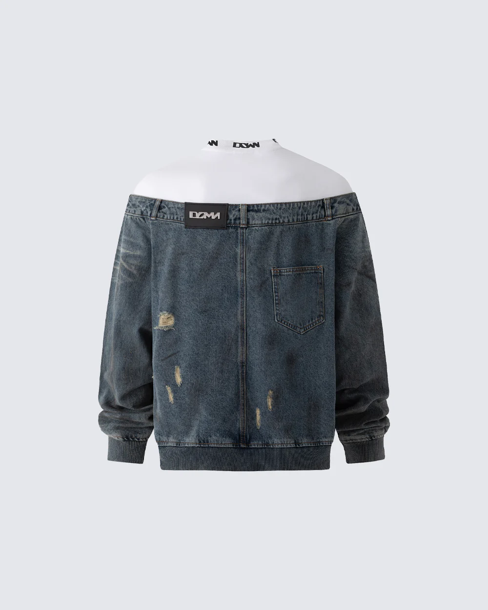 New Vintage Pullover Stand Collar Sweatshirt - Image 3