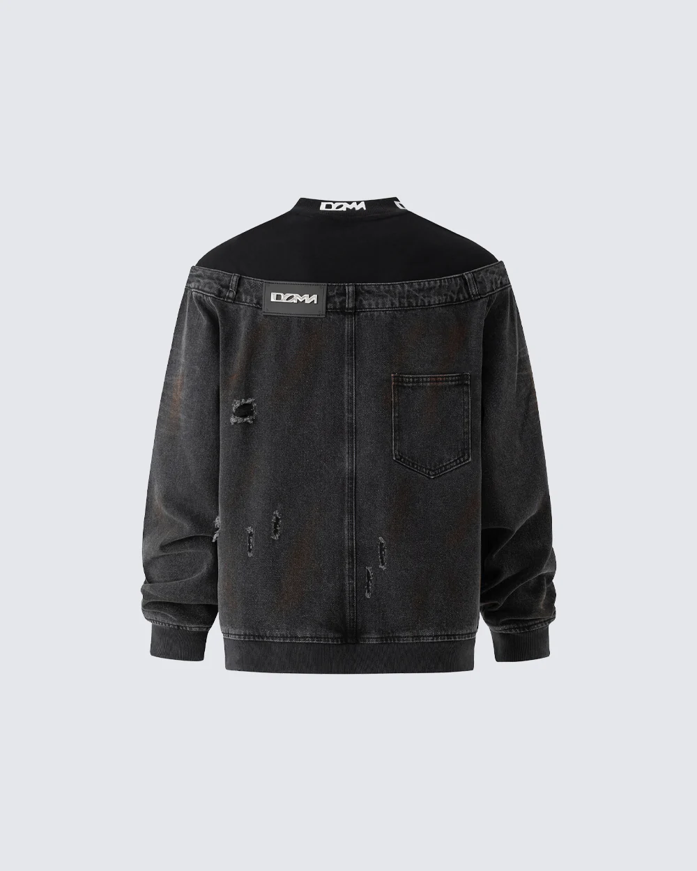 New Vintage Pullover Stand Collar Sweatshirt - Image 4