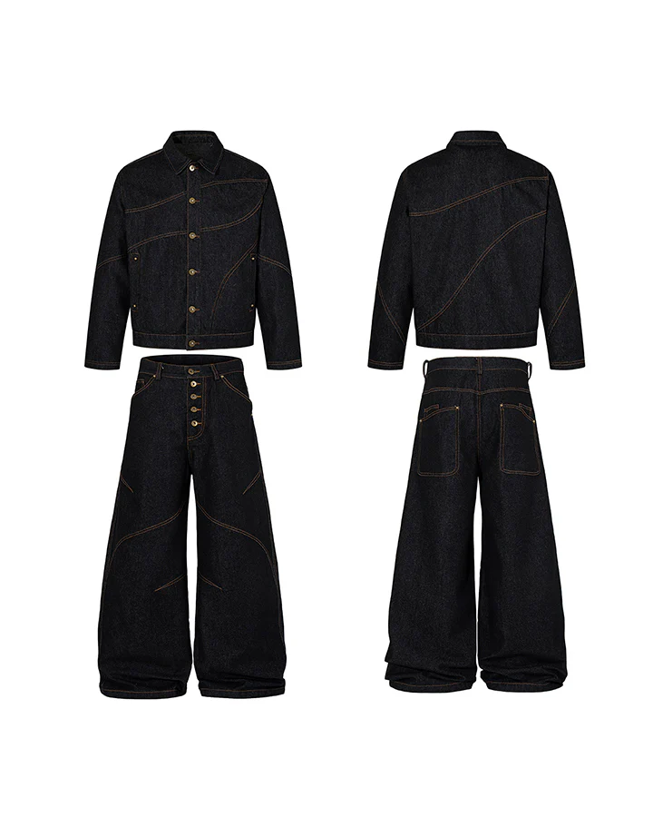 New Vintage Stitch Denim Jacket - Image 6