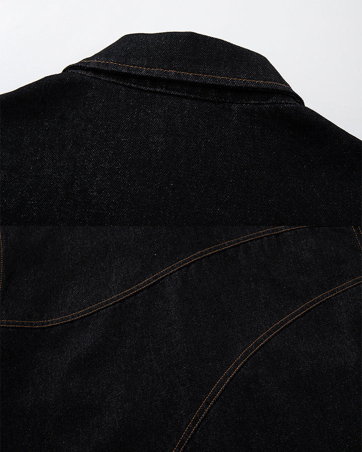 New Vintage Stitch Denim Jacket - Image 8