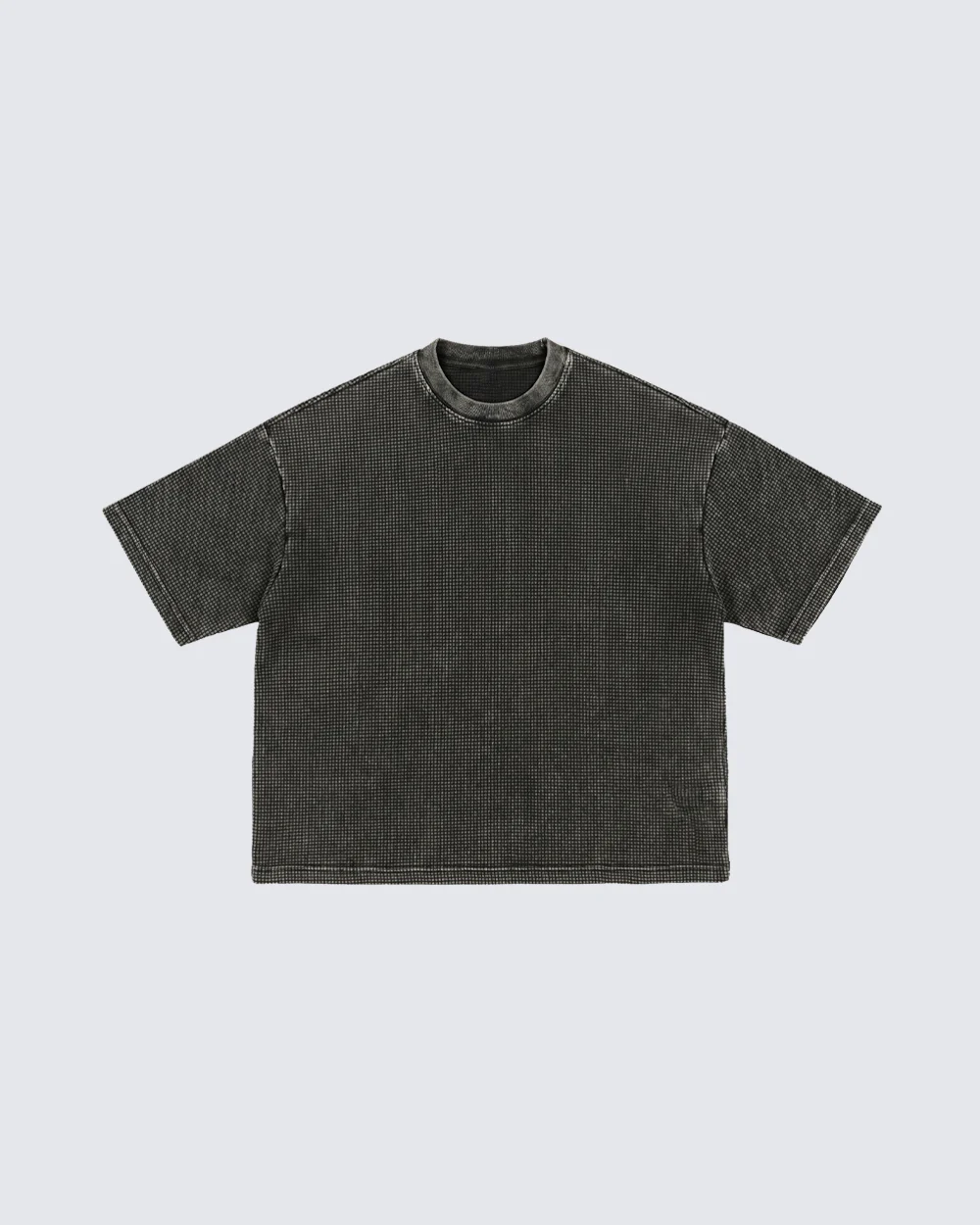 New Vintage Waffle Washed Short Sleeve T-Shirt - Image 2