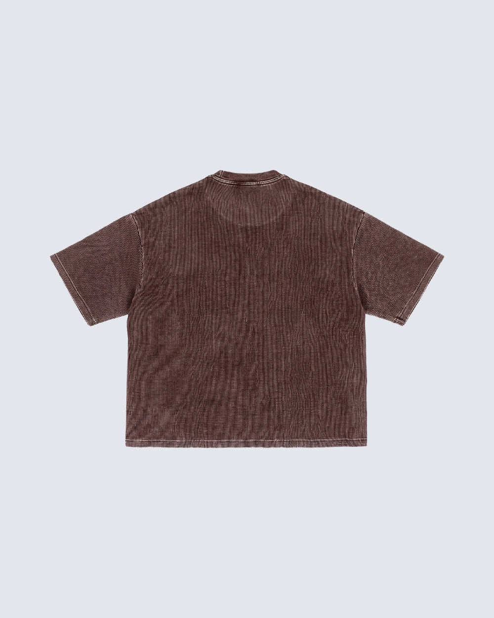 New Vintage Waffle Washed Short Sleeve T-Shirt - Image 5