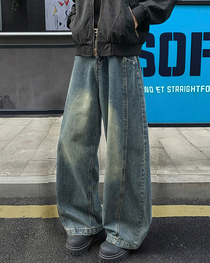 New Vintage Washed Denim Jeans - Image 2