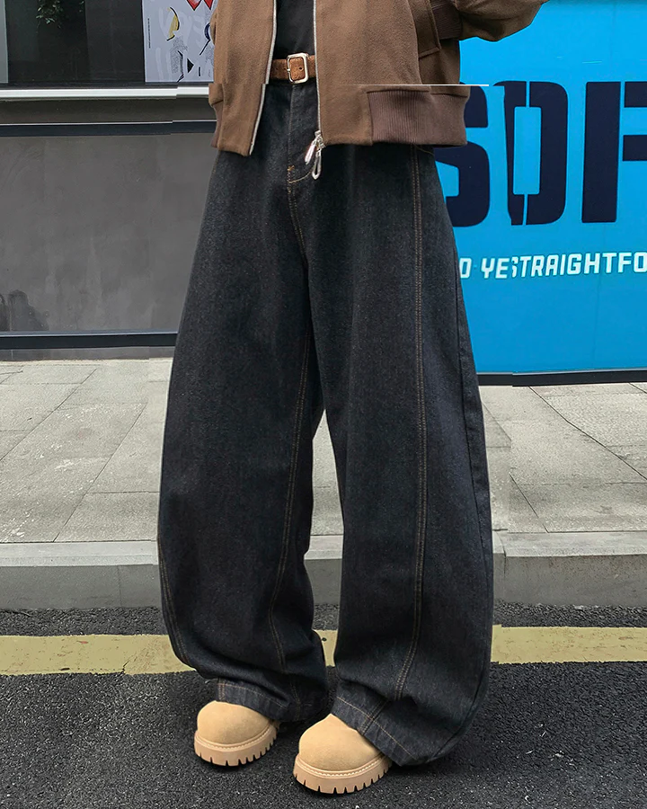 New Vintage Washed Denim Jeans - Image 5