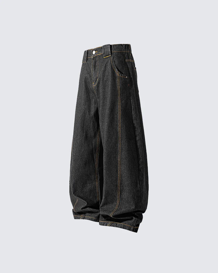 New Vintage Washed Denim Jeans - Image 6