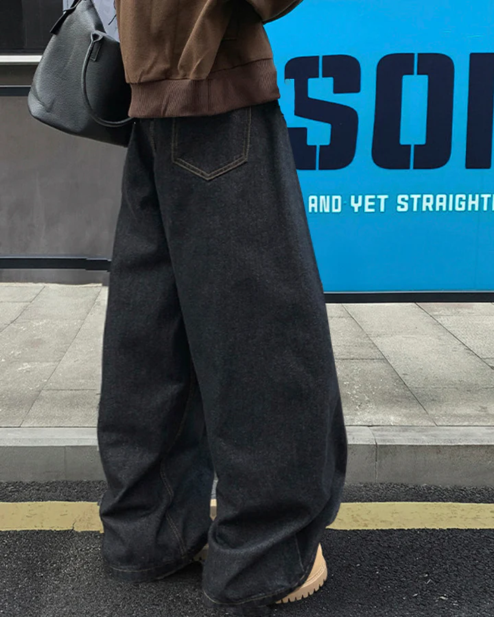 New Vintage Washed Denim Jeans - Image 7