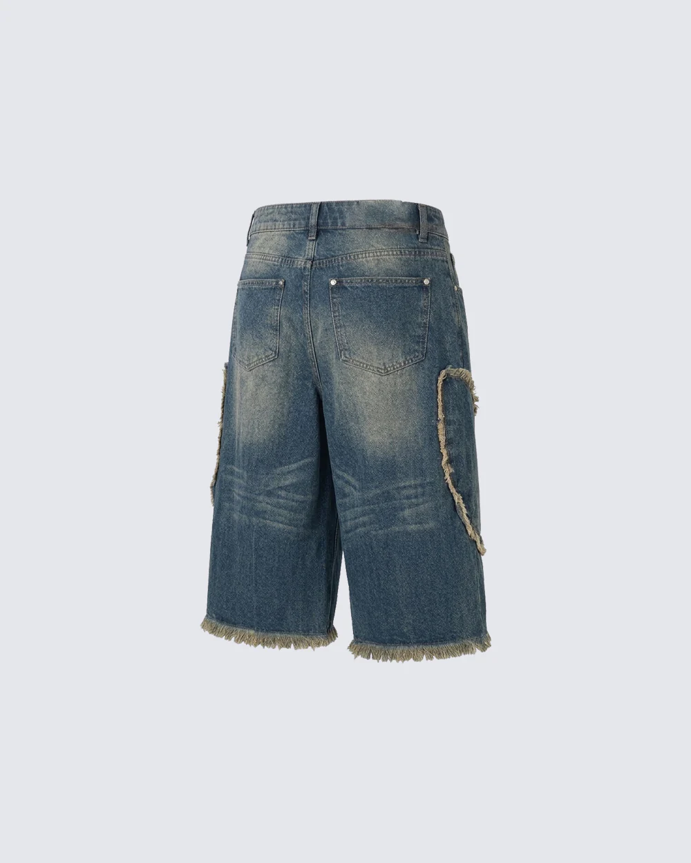 New Vintage Washed Distressed Cross Jeans - Image 3