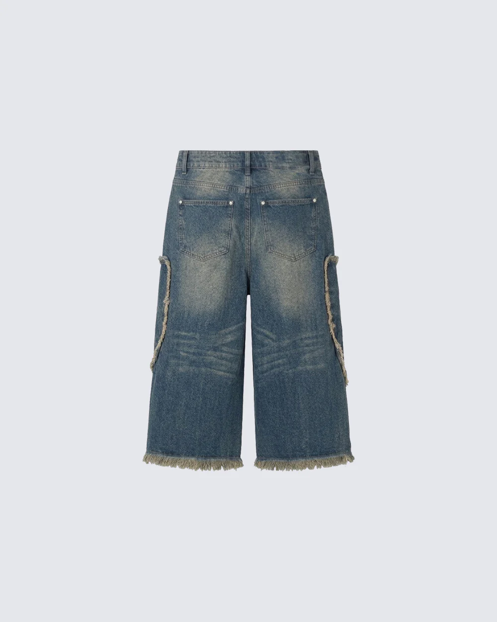 New Vintage Washed Distressed Cross Jeans - Image 4