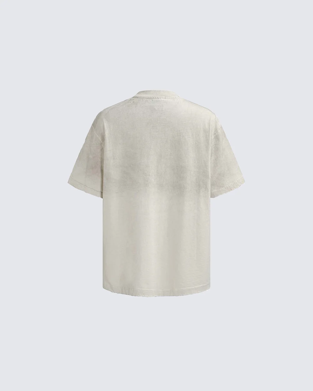 New Vintage Washed Letter Print T-Shirt - Image 3