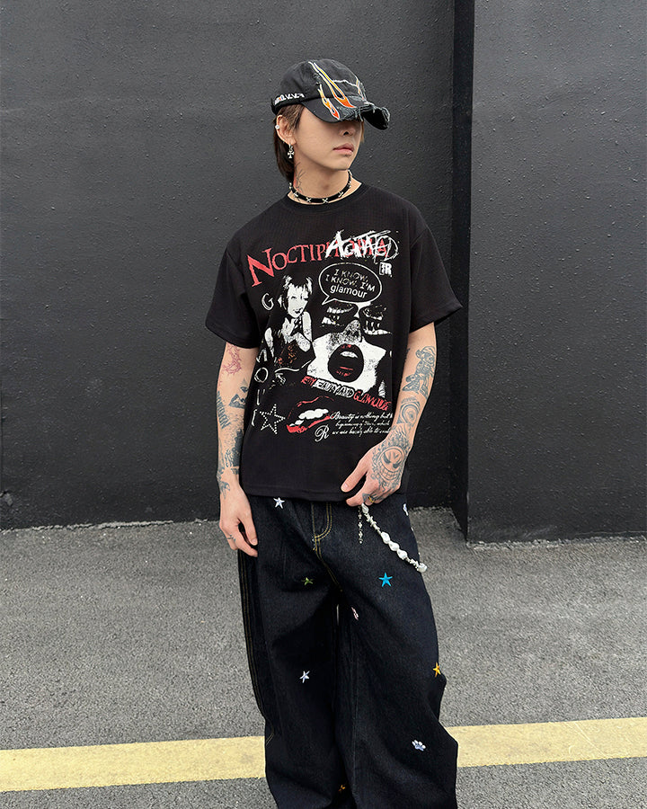 New Waffle Washed Statement T-Shirt - Image 4