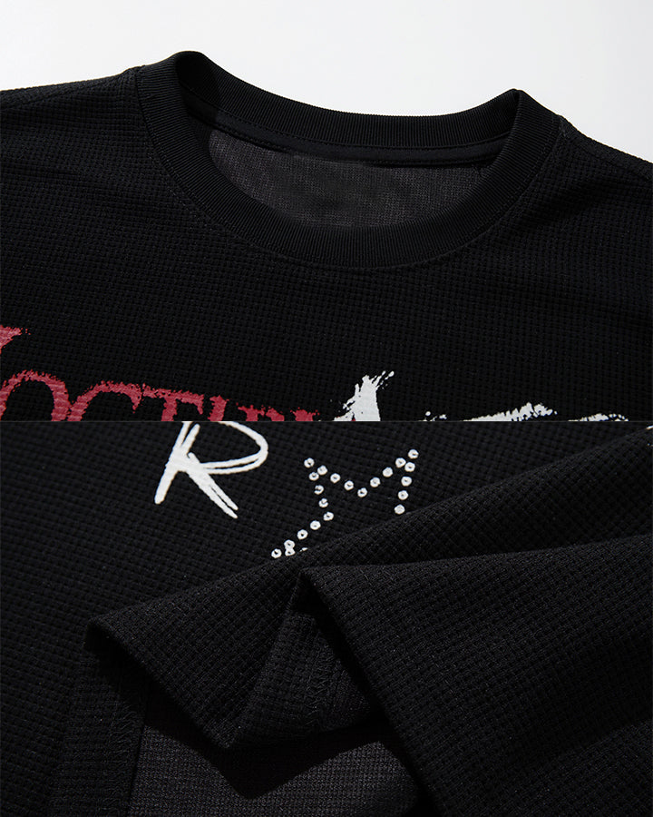 New Waffle Washed Statement T-Shirt - Image 6