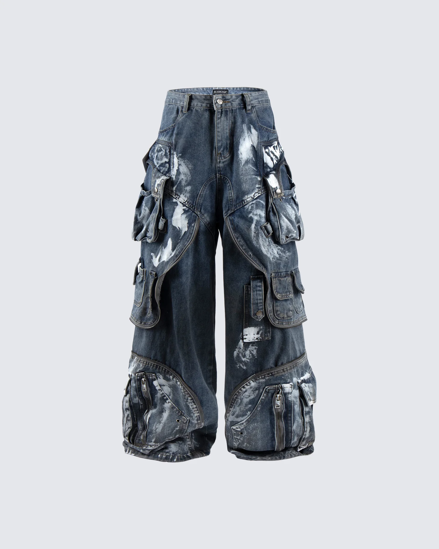 New Washed Multi-Pocket Street Cargo Pants - Image 3