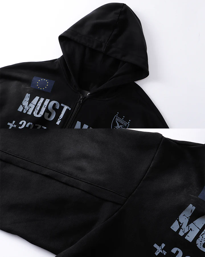 New Wasteland Dirty Wash Hooded Zip Sweatshirt - Image 13