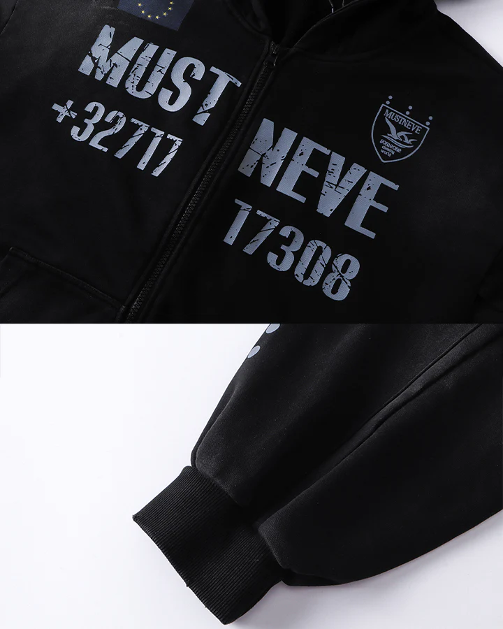 New Wasteland Dirty Wash Hooded Zip Sweatshirt - Image 14