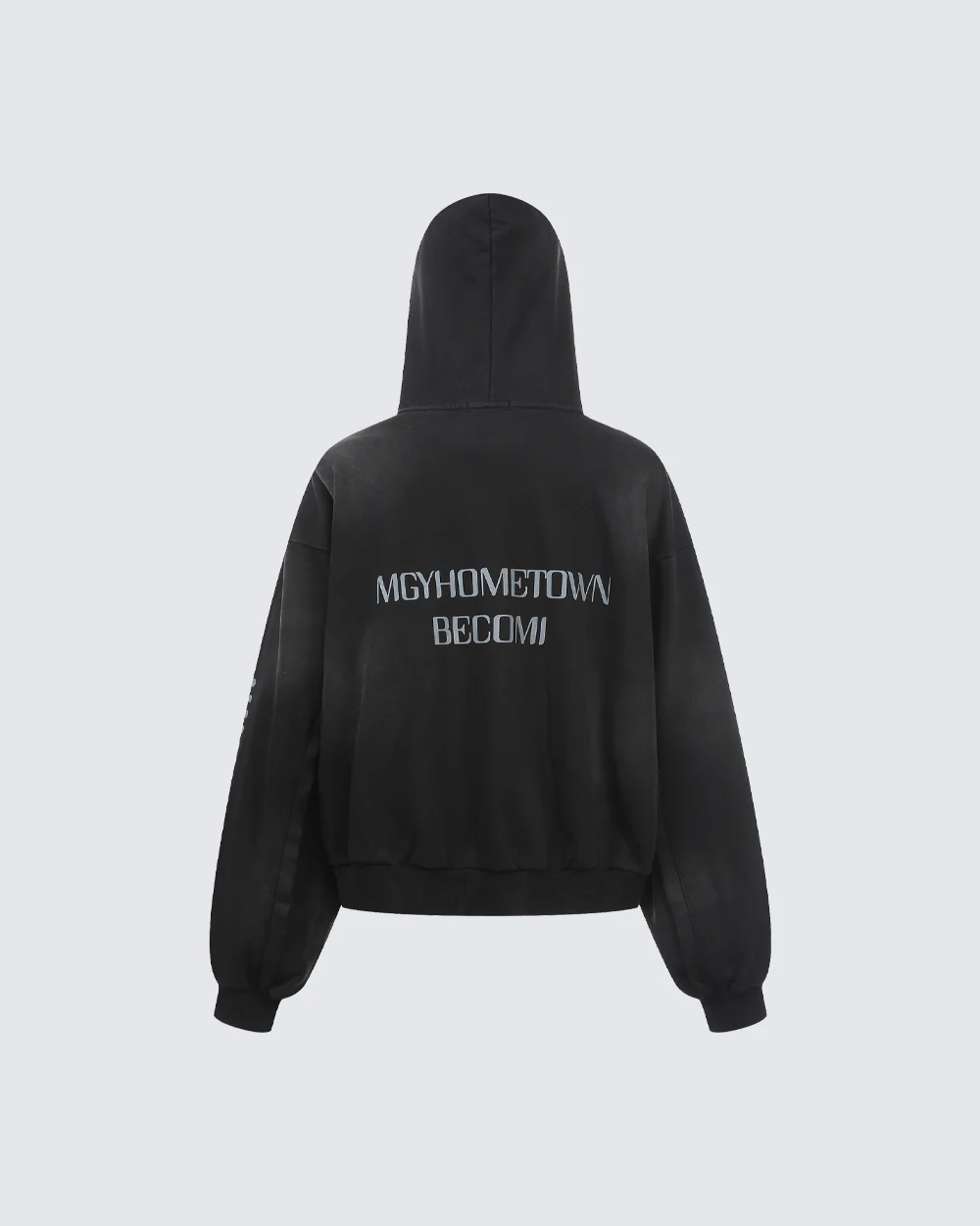 New Wasteland Dirty Wash Hooded Zip Sweatshirt - Image 5