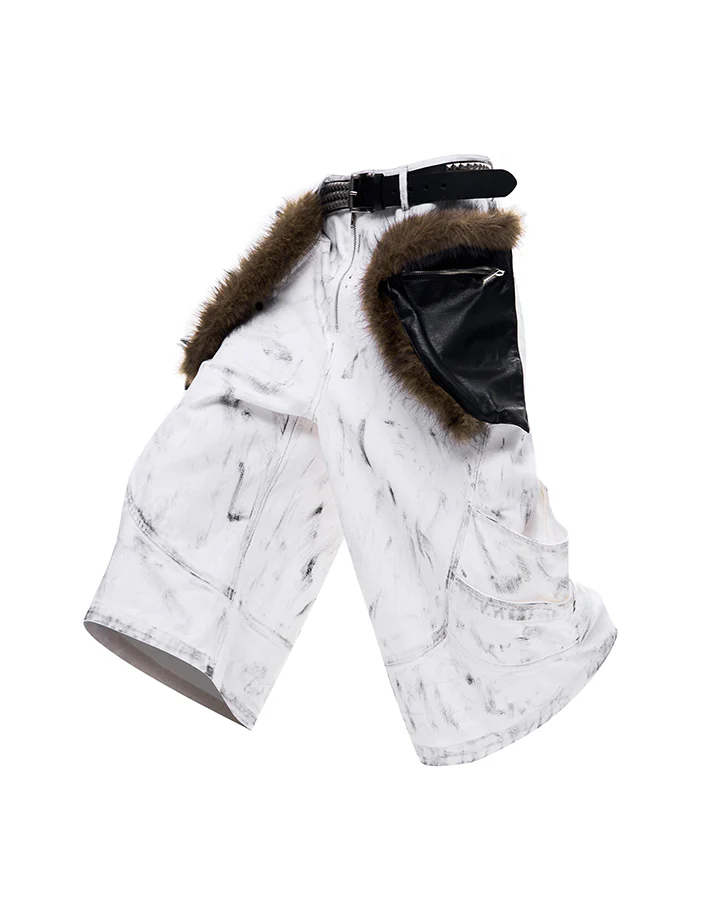 New Wasteland Fur Pocket Utility Shorts - Image 3