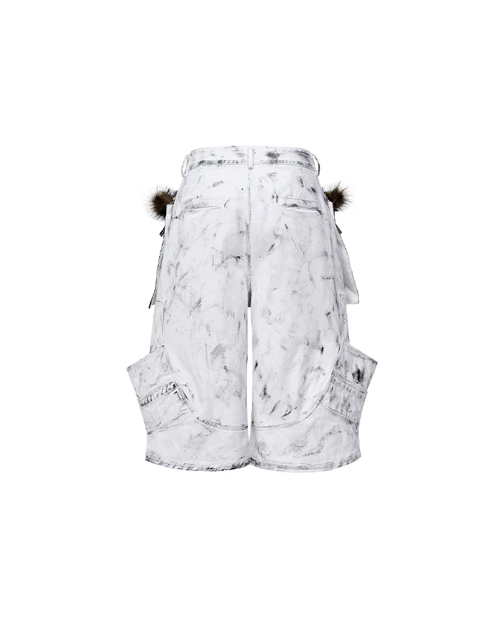 New Wasteland Fur Pocket Utility Shorts - Image 4
