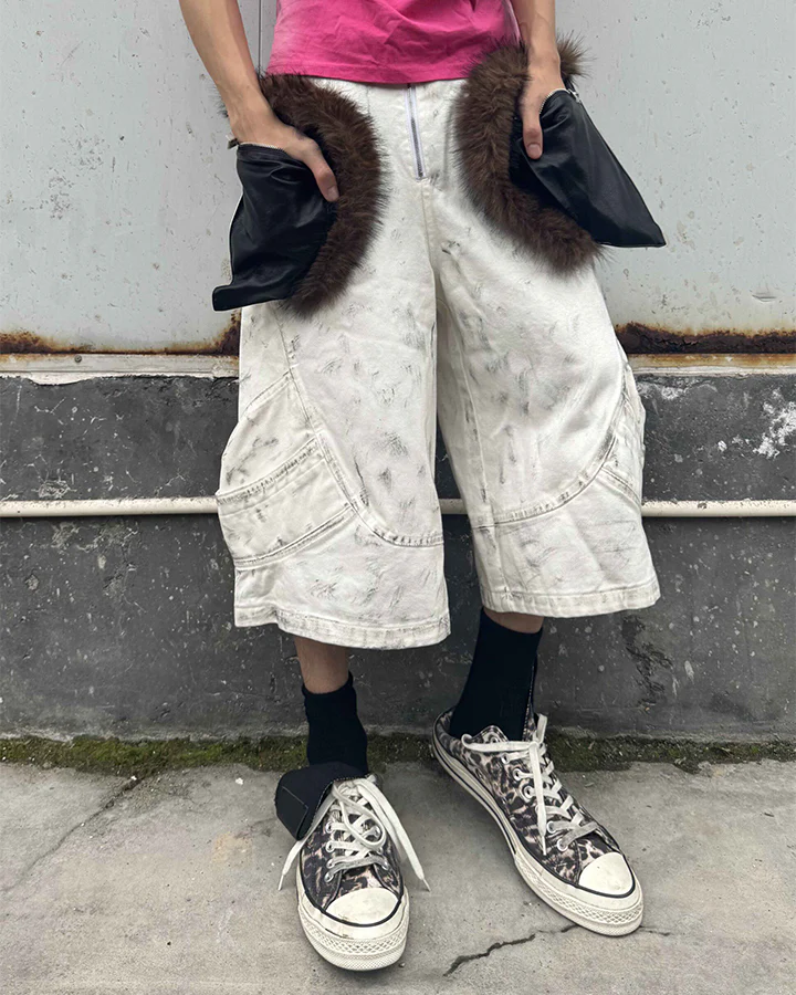 New Wasteland Fur Pocket Utility Shorts - Image 8