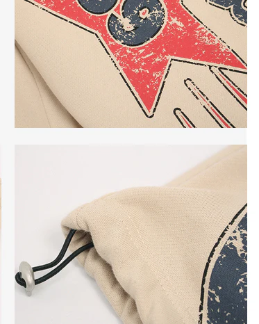 New Winter American Street Style Fleece Sweatpants - Image 4