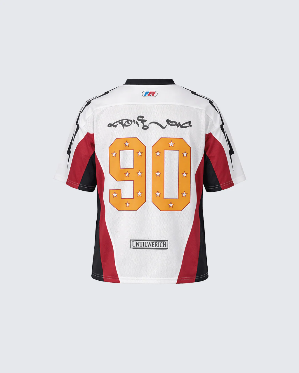 Number Print Color Block Jersey T-Shirt - Image 3
