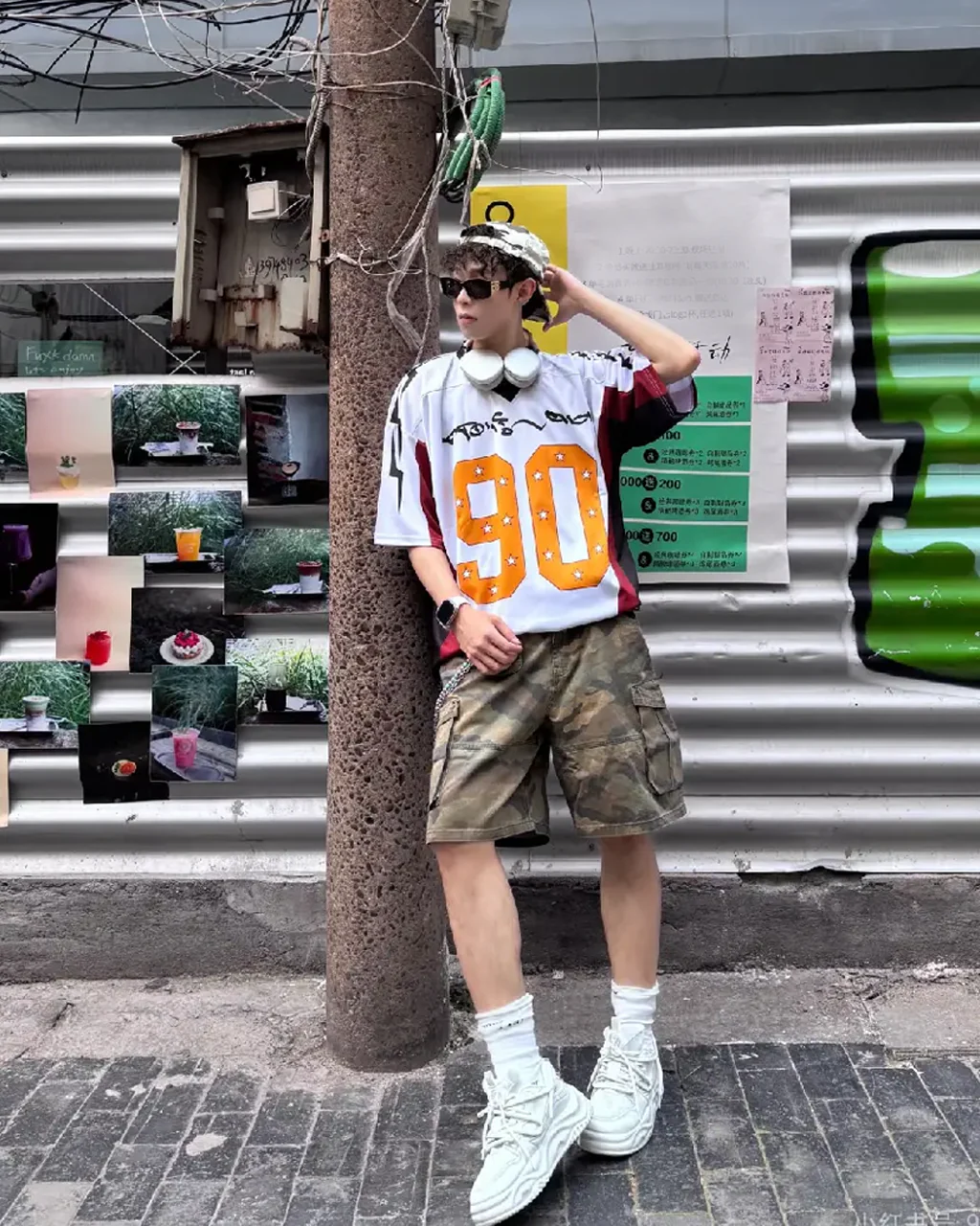 Number Print Color Block Jersey T-Shirt - Image 4