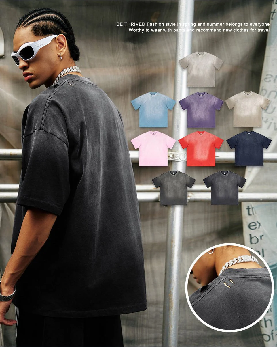 Oversized Minimalist Dyed T-Shirt - Image 2