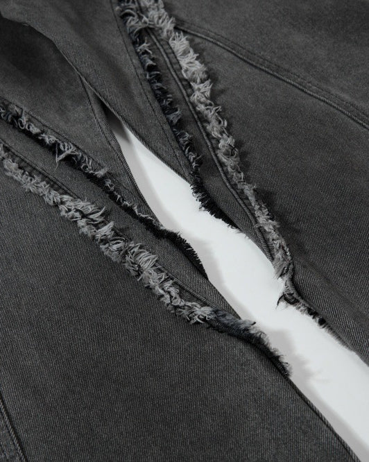 Patchwork Frayed Cargo Pants - Image 6