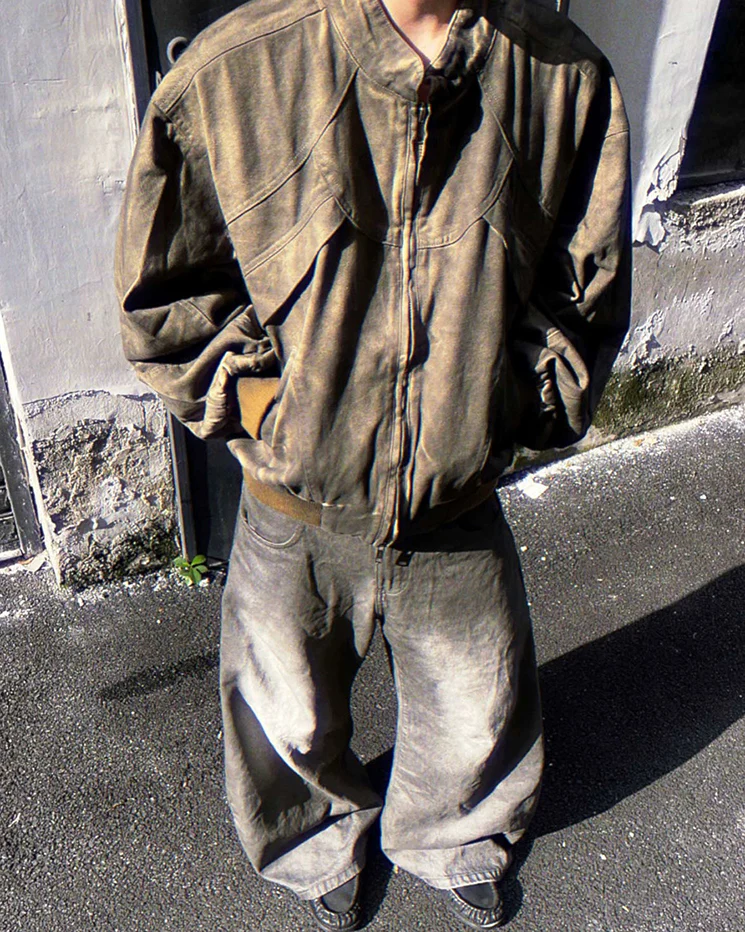 Post-Apocalyptic Dyed Cotton Jacket - Image 2