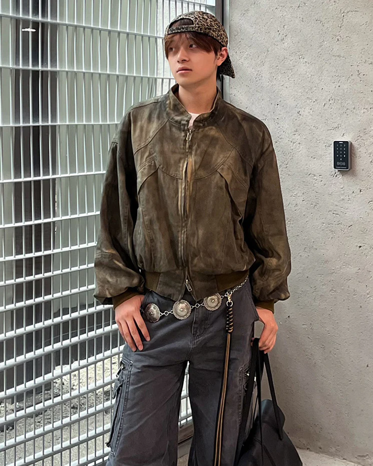 Post-Apocalyptic Dyed Cotton Jacket - Image 3
