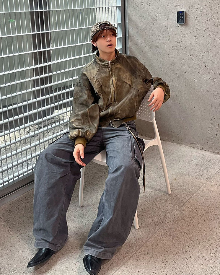 Post-Apocalyptic Dyed Cotton Jacket - Image 4