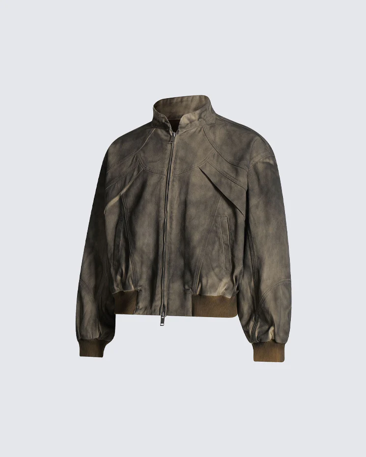 Post-Apocalyptic Dyed Cotton Jacket - Image 7