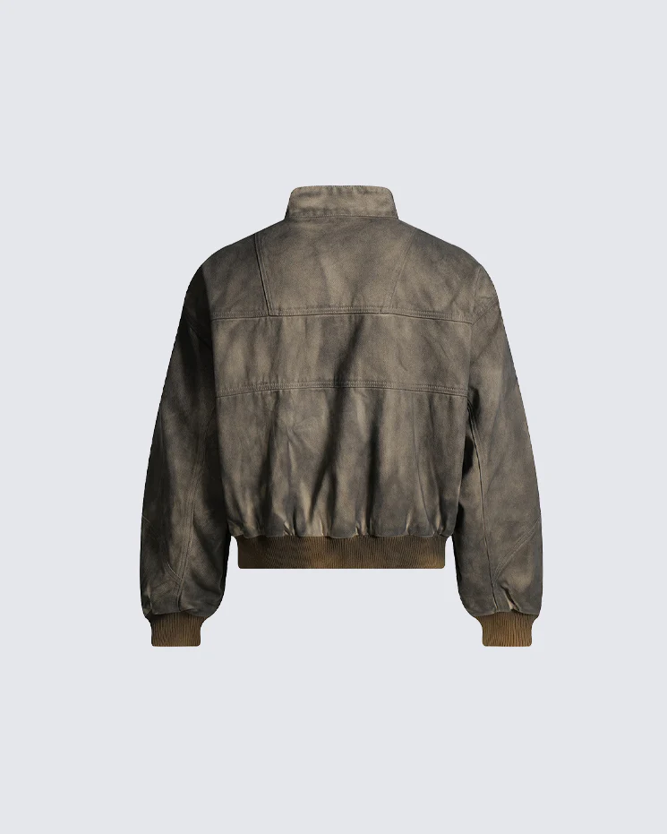 Post-Apocalyptic Dyed Cotton Jacket - Image 8
