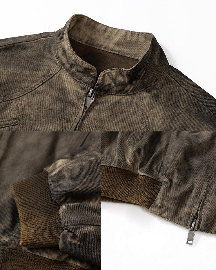 Post-Apocalyptic Dyed Cotton Jacket - Image 9