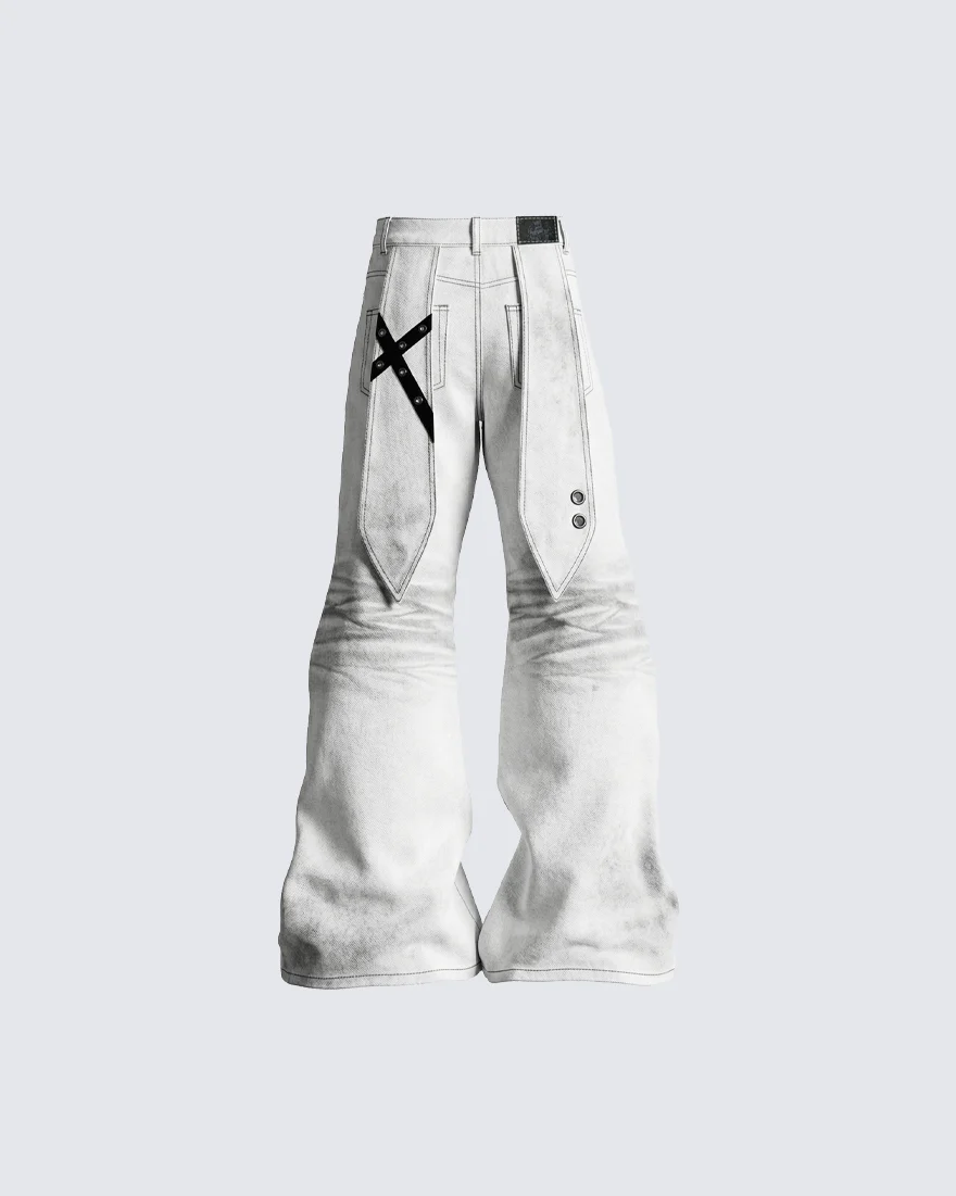 Post-Apocalyptic Flared Distressed Denim - Image 2