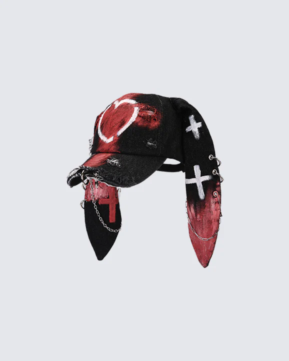 Punk Bunny Ear Baseball Cap - Image 2