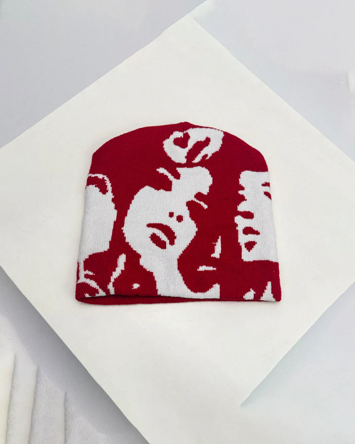 Punk Hip-Hop Knitted Beanie - Image 3