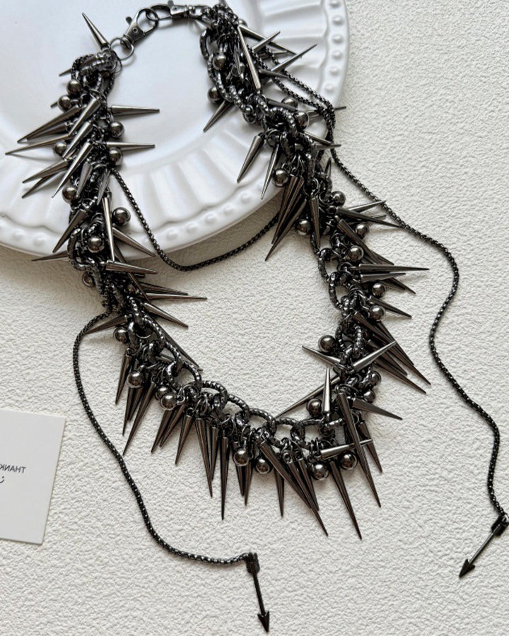Punk Hip-Hop Spike Metal Chain - Image 5