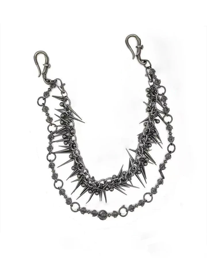 Punk Hip-Hop Spike Metal Chain - Image 6