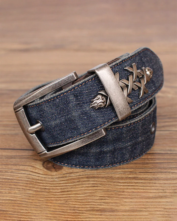 Punk Rock Studded Versatile Leather Belt - Image 4