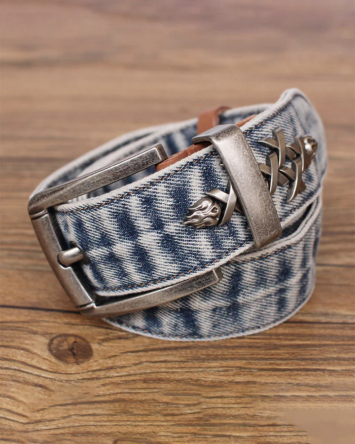 Punk Rock Studded Versatile Leather Belt - Image 6