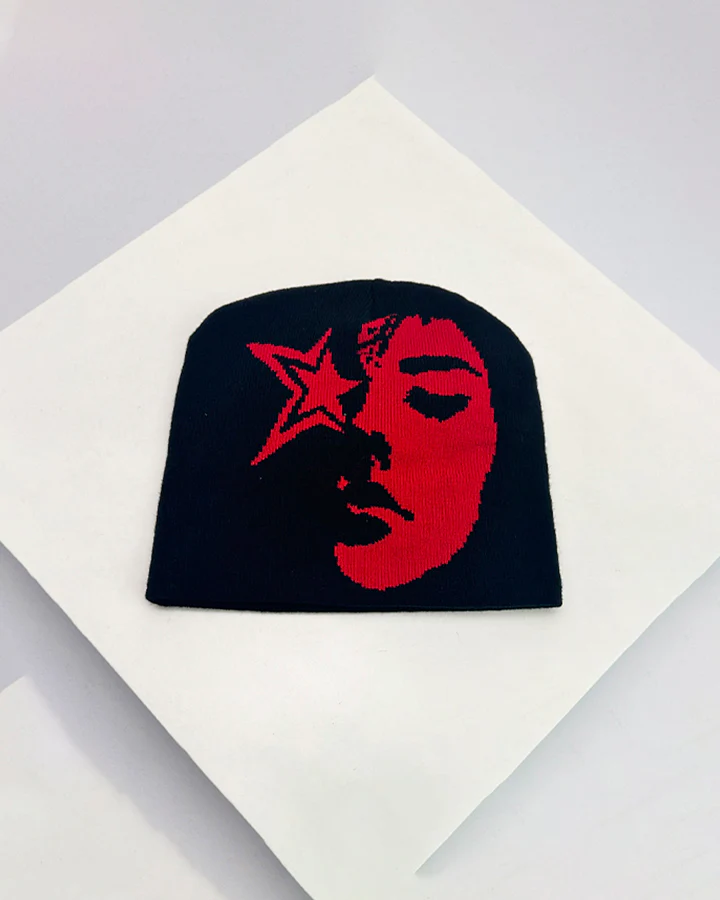 Punk-Style Knitted Beanie - Image 4