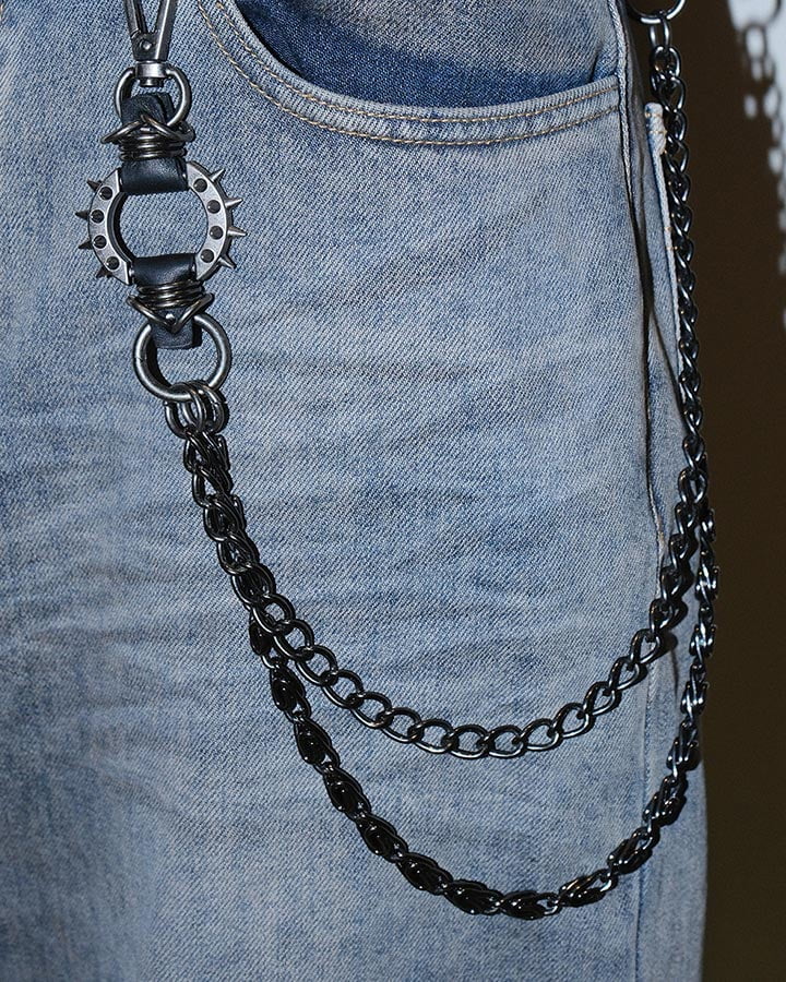 Punk Style Metal Chain Accessory - Image 2