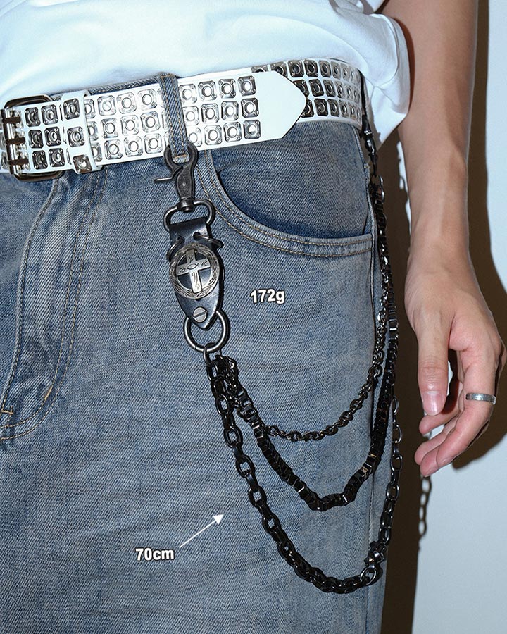 Punk Style Metal Chain Accessory - Image 3