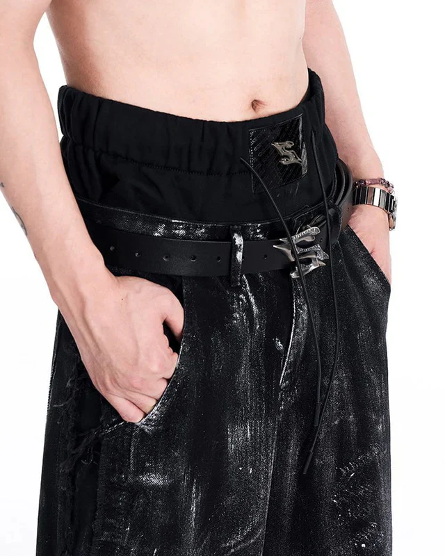 Retro Denim Jacket and Wide-Leg Jeans Set - Image 14