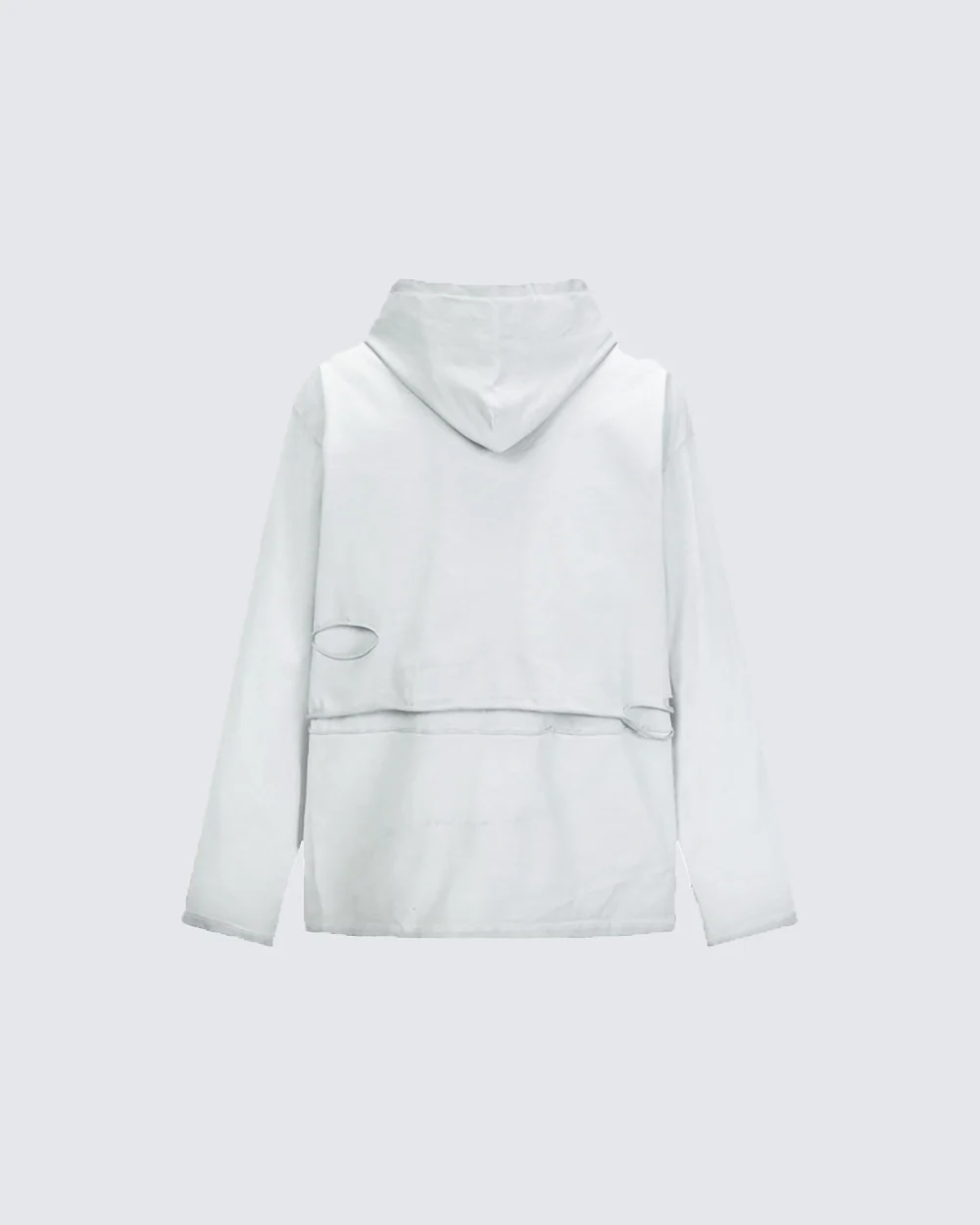 Retro Letter Distressed Hooded Sweatshirt - Image 7