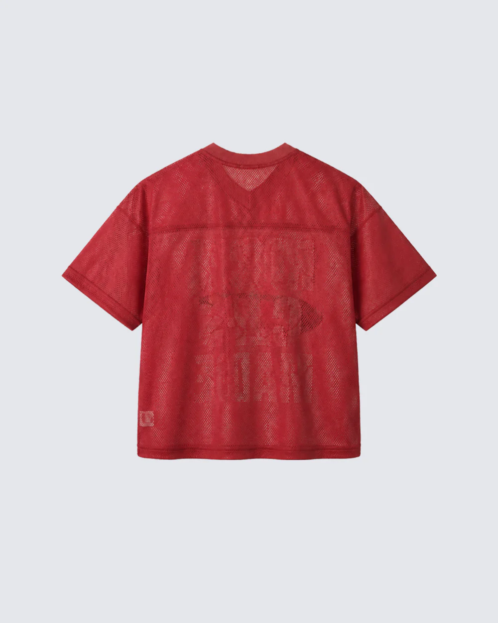 Retro Mesh Graphic Letter Sport Tee - Image 4