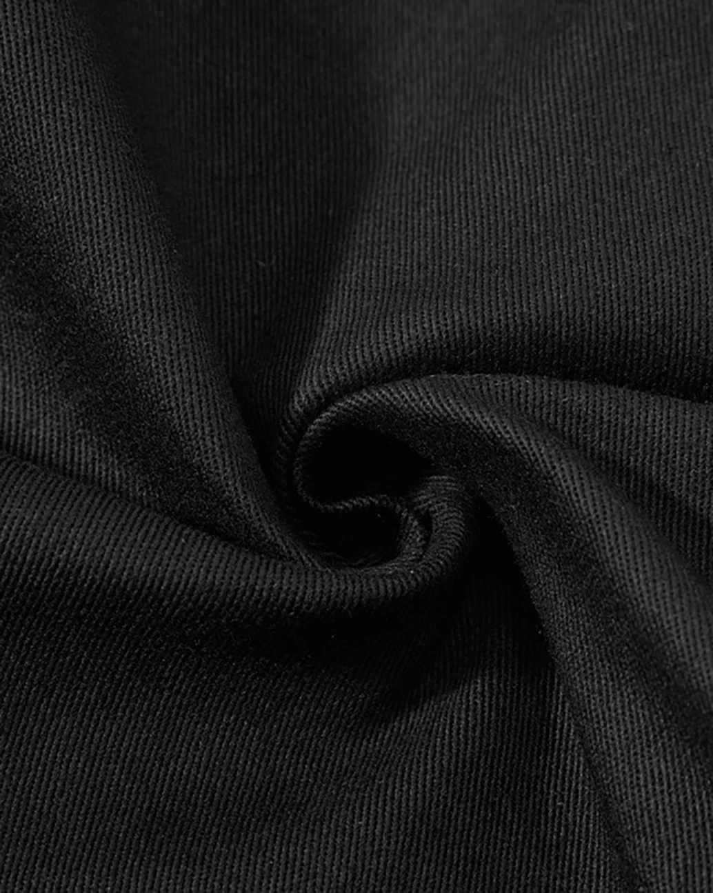 Retro Panel Stacked Cotton Pants - Image 12