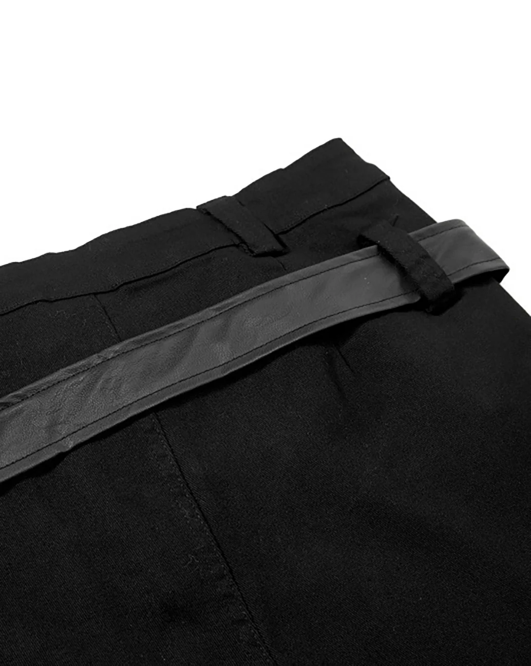 Retro Panel Stacked Cotton Pants - Image 6