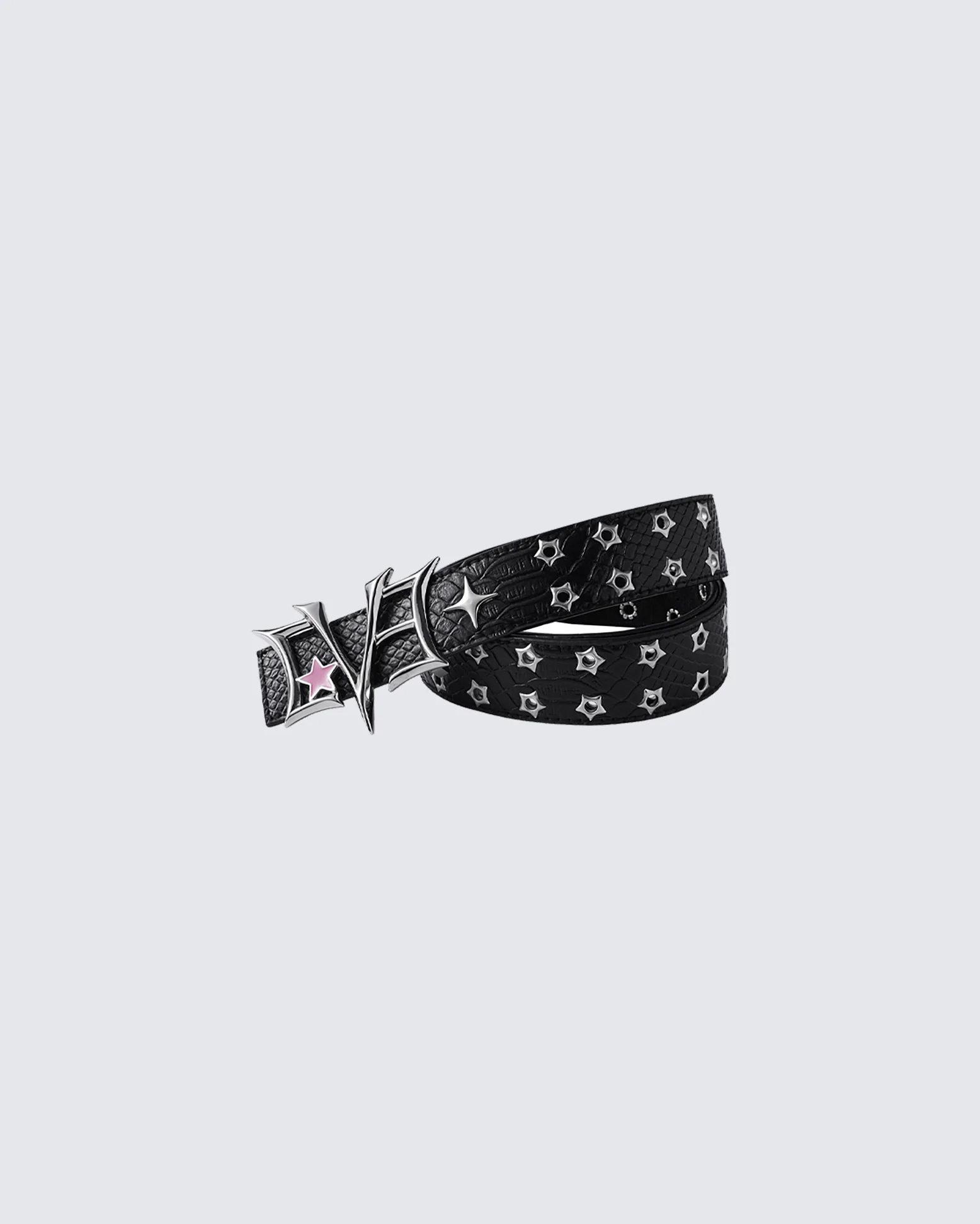 Retro Star Stud PU Leather Belt - Image 3
